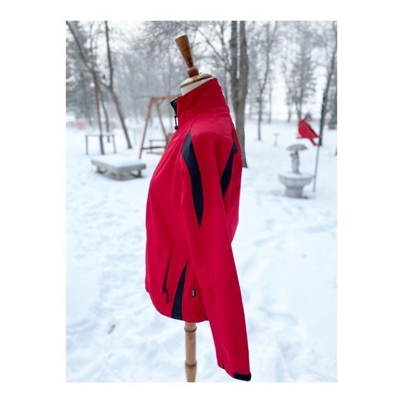 Maier Sports Red Athletic Jacket Zip Front - Picture 7 of 16